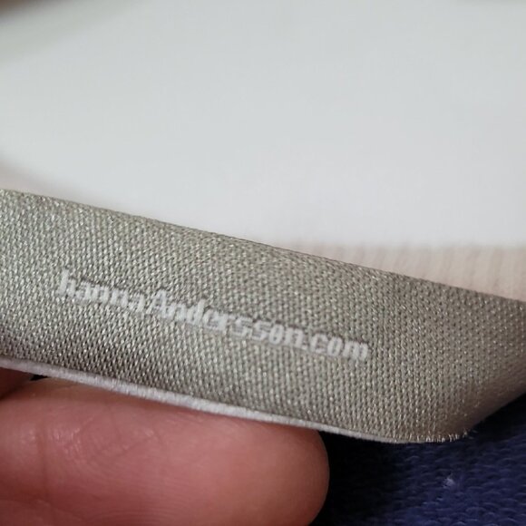 Navy & White Striped Casual Drawstring Waist Cotton Dress Short Sleeve Scoop Nec - Picture 9 of 14